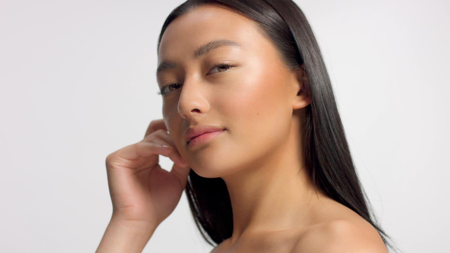 Close-up of a woman's refined nose profile illustrating Korean rhinoplasty results