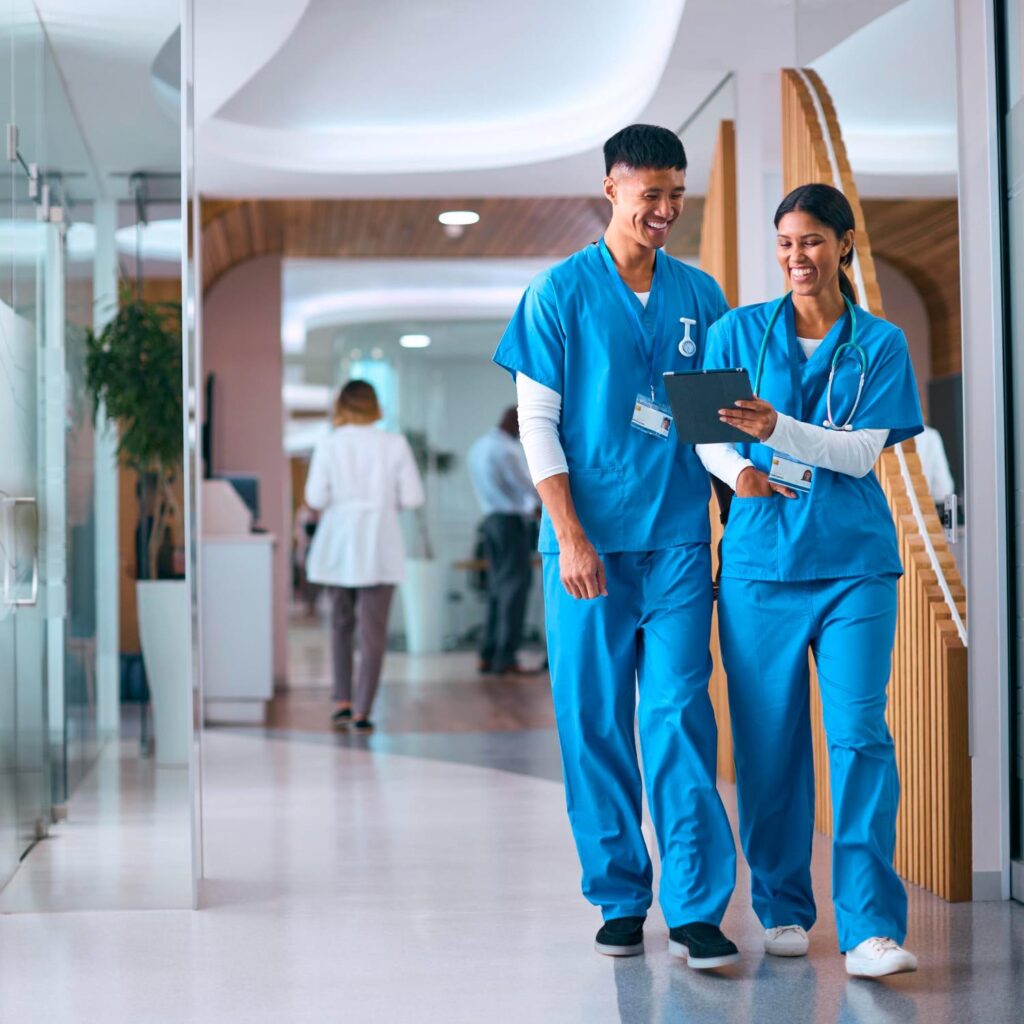 Medical staff in an accredited international clinic